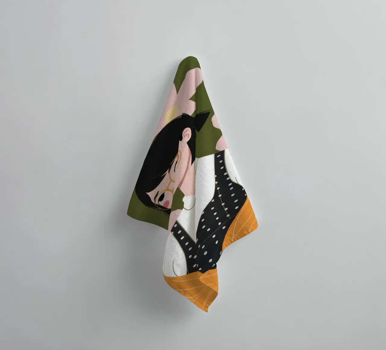 Floral Collar Charm towel by Haven Fantasy