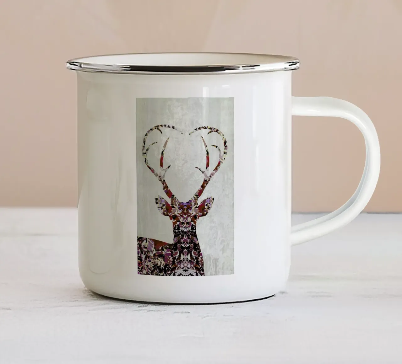 My Deer Love tazza in smalto da Angelo Cerantola