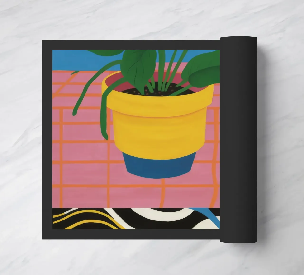 Tropic Table Geometry doormat by Dawn Light