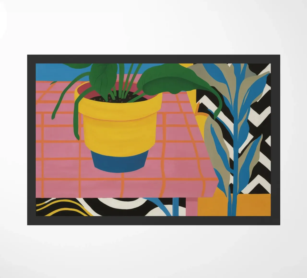 Tropic Table Geometry doormat by Dawn Light
