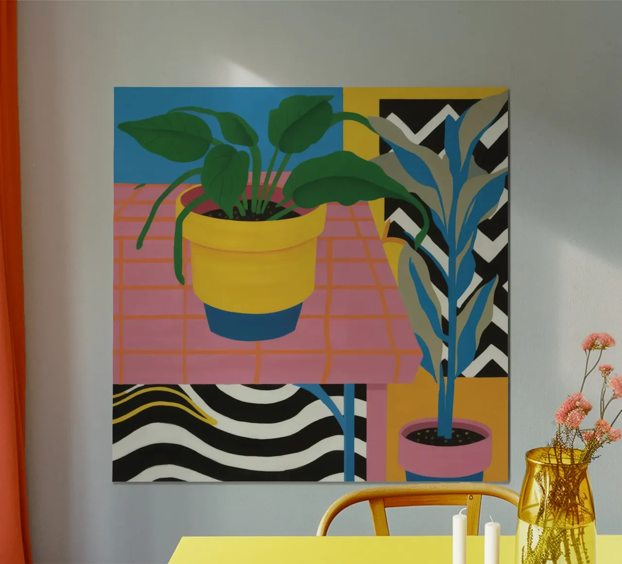 Tropic Table Geometry hahnemühle by Dawn Light