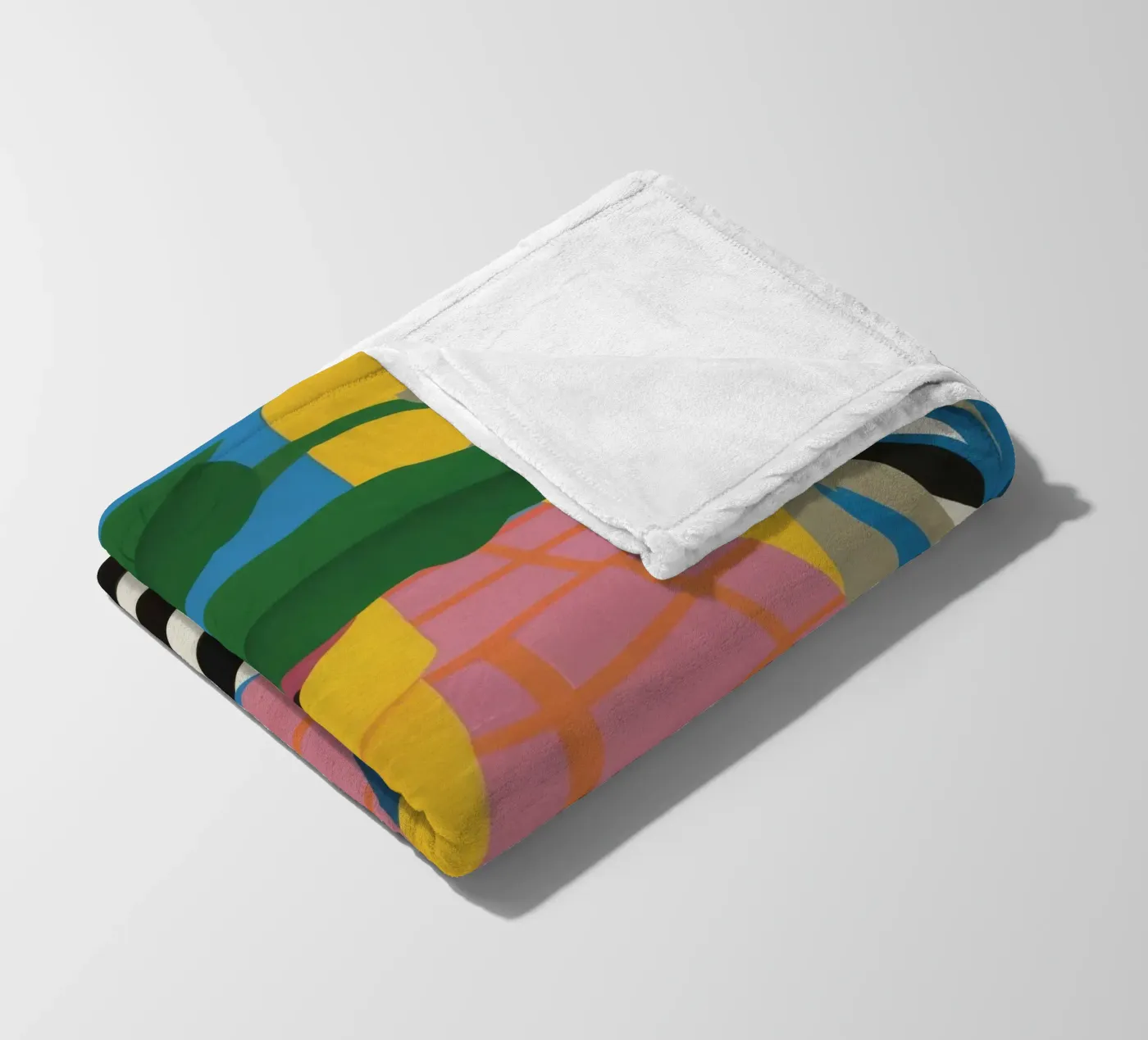 Tropic Table Geometry fleece blanket by Dawn Light