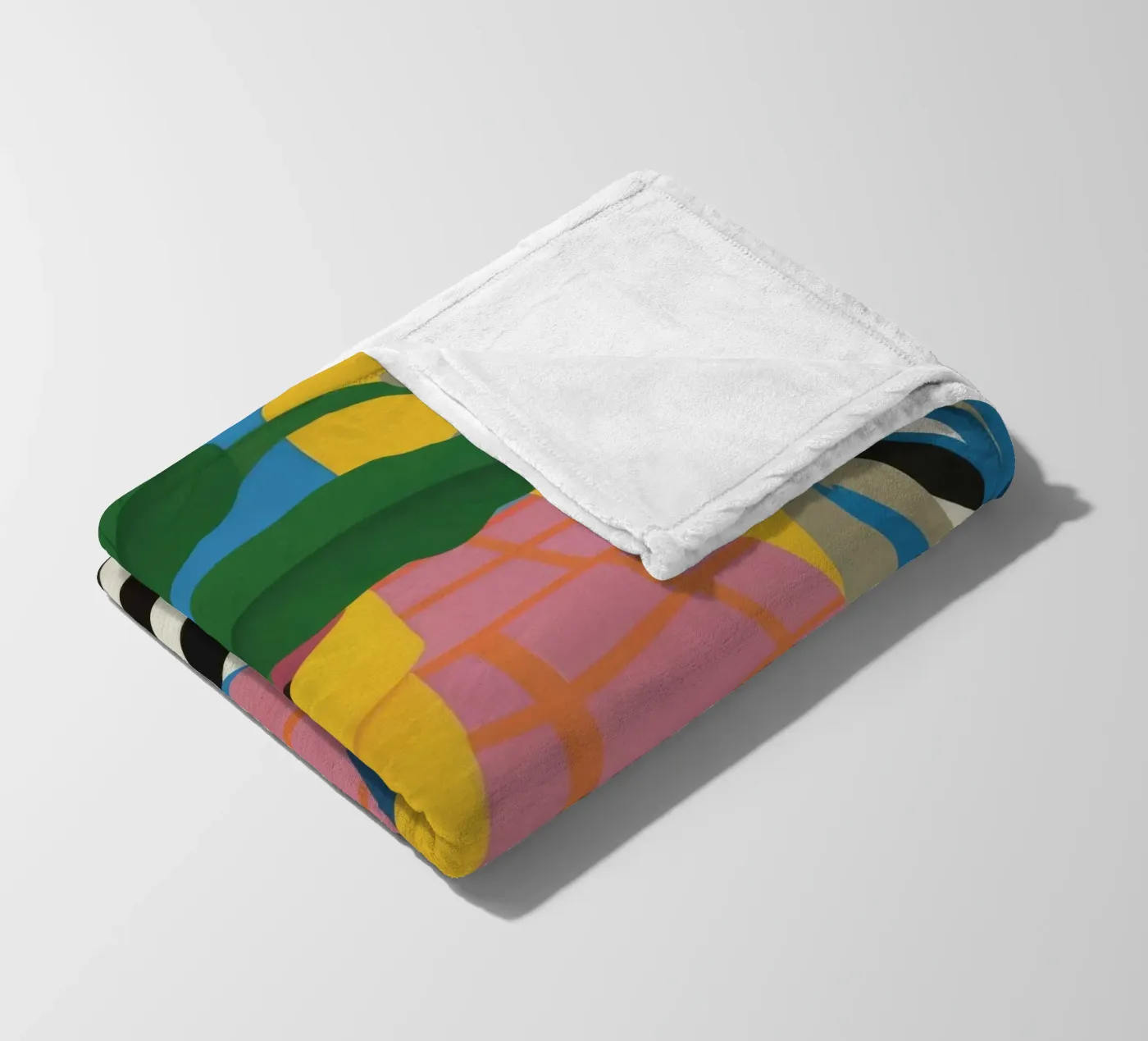 Tropic Table Geometry fleece blanket by Dawn Light