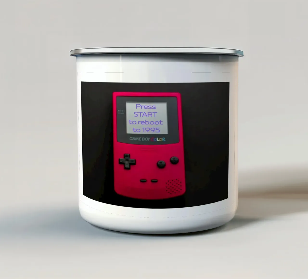 Nel 1995 tazza in smalto da cashorcrash