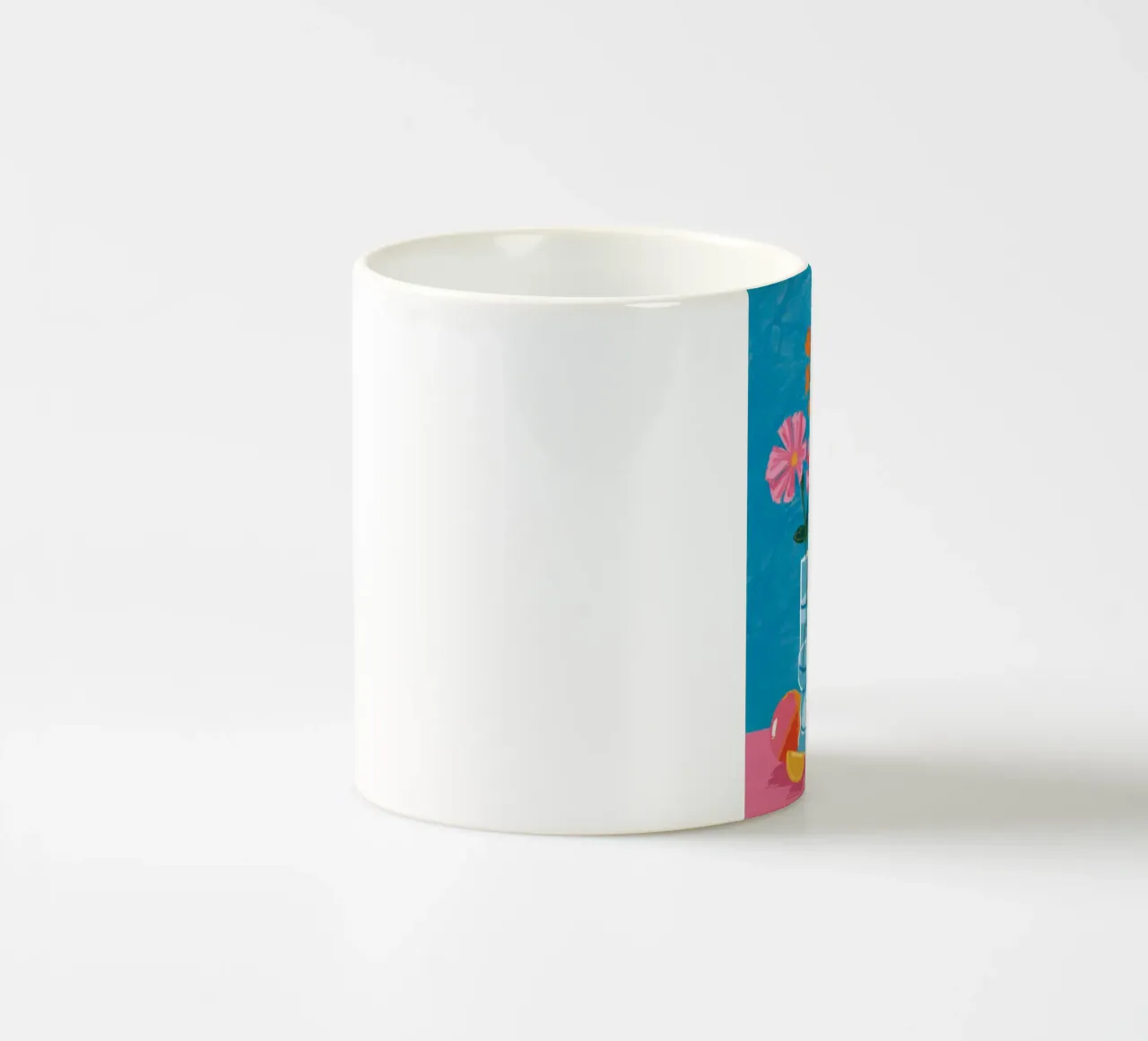 Azure Vase Bloom ceramic mug by Haven Fantasy