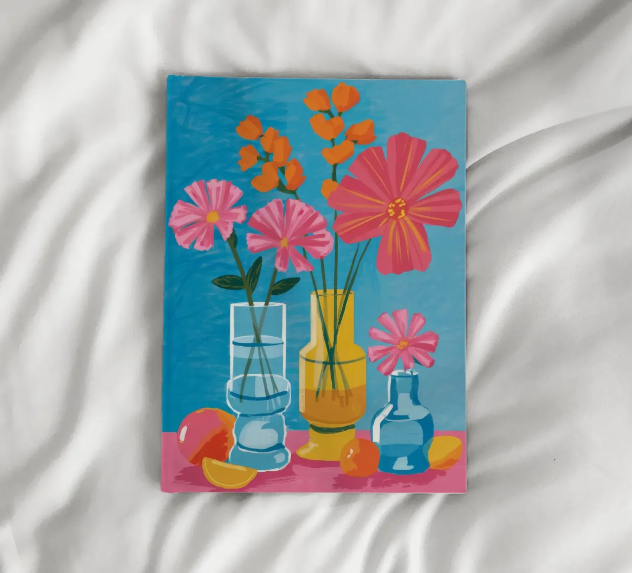 Azure Vase Bloom notebook by Haven Fantasy