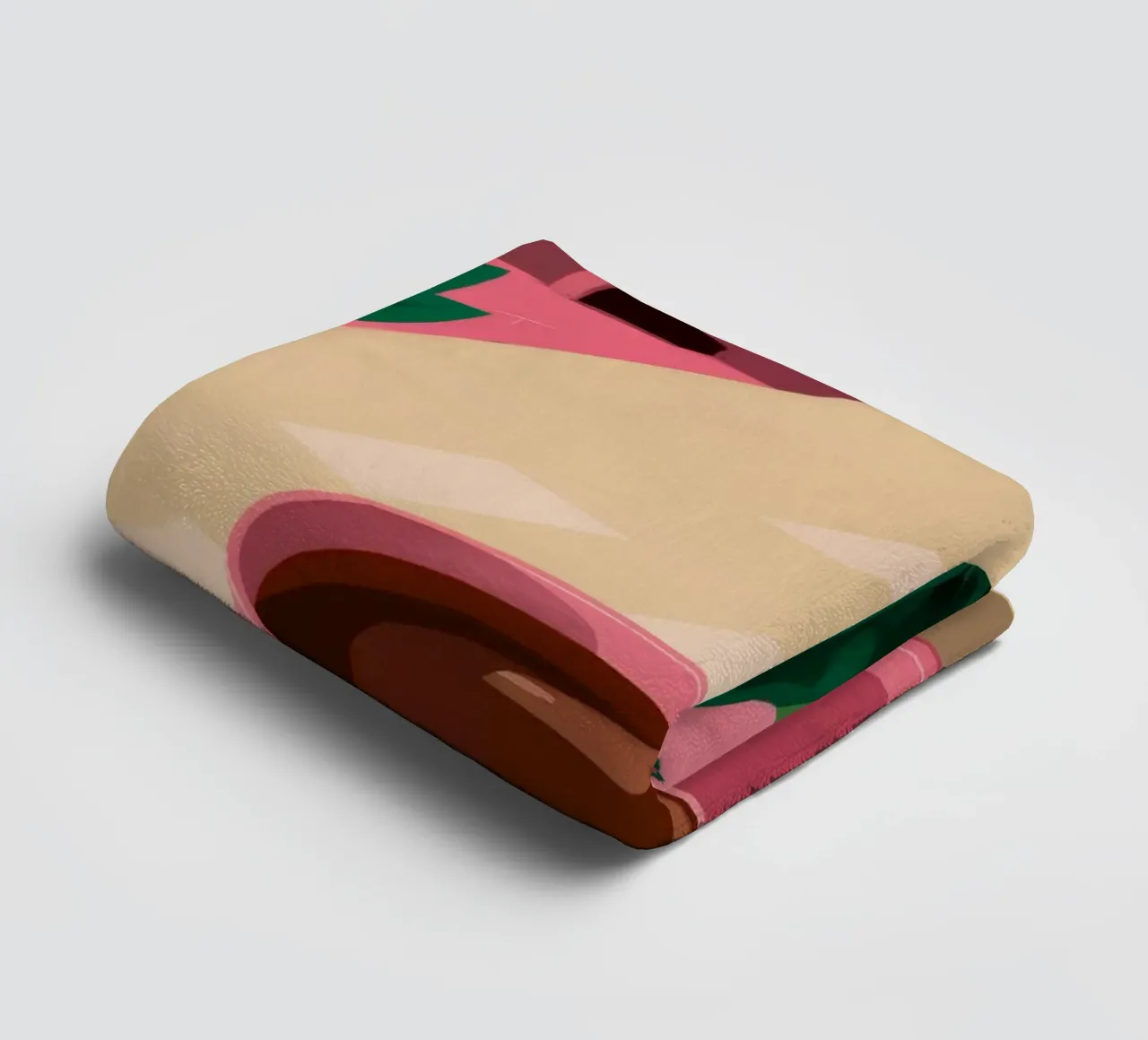 Pink Cup Garden Pause towel by Pan Denim