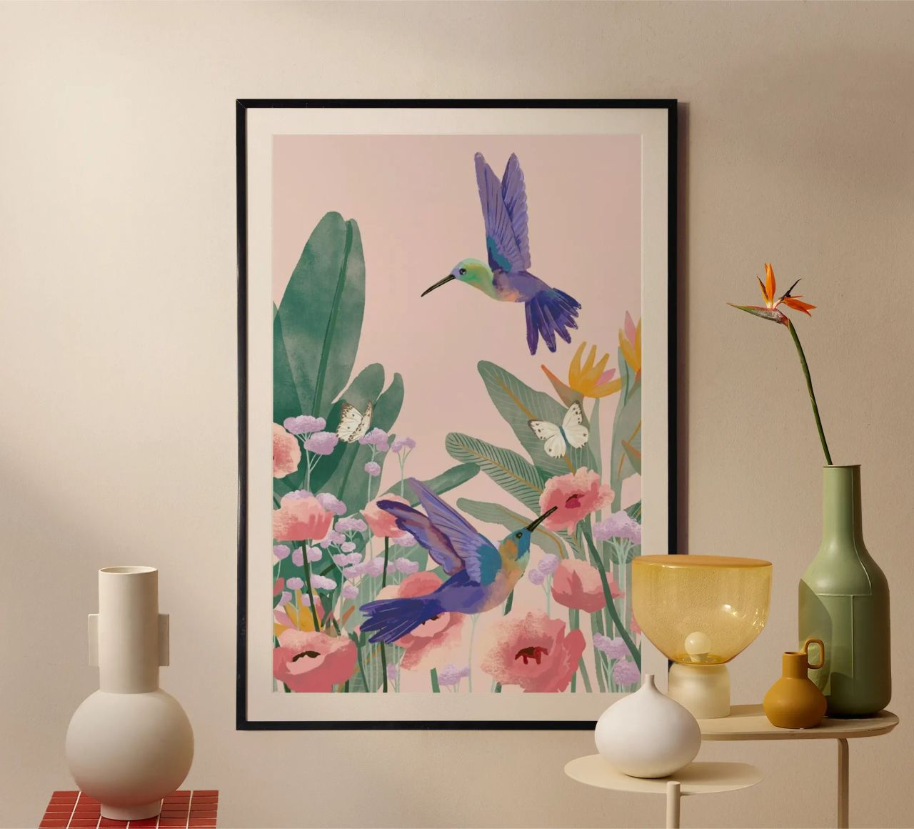 Hummingbirds poster by Goed Blauw
