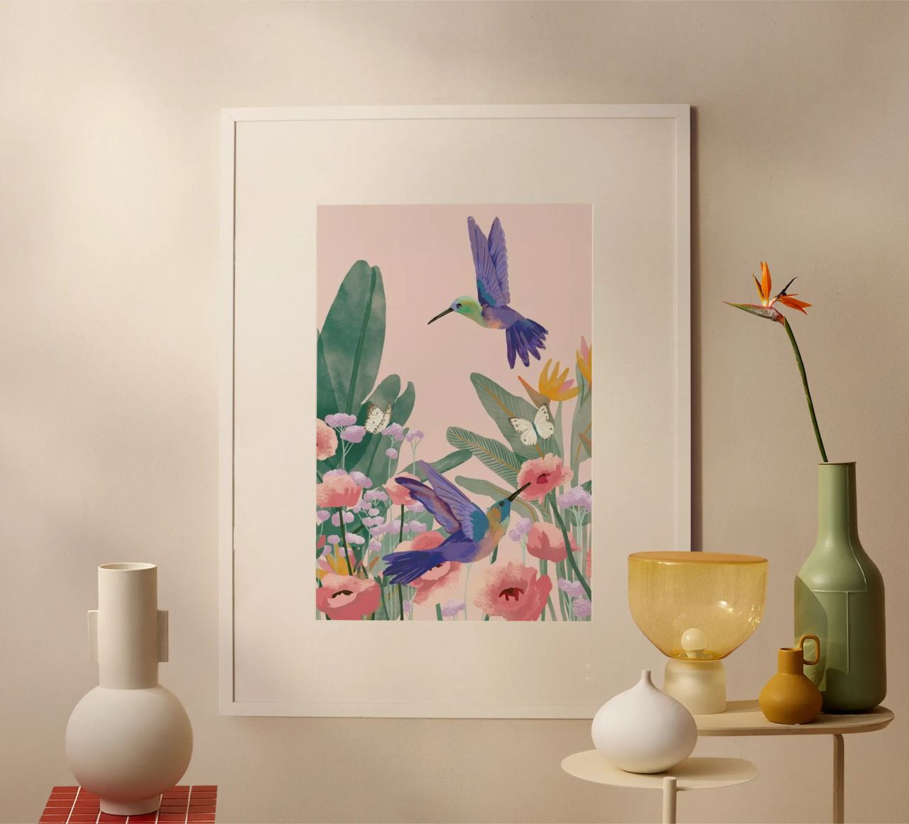 Hummingbirds poster by Goed Blauw