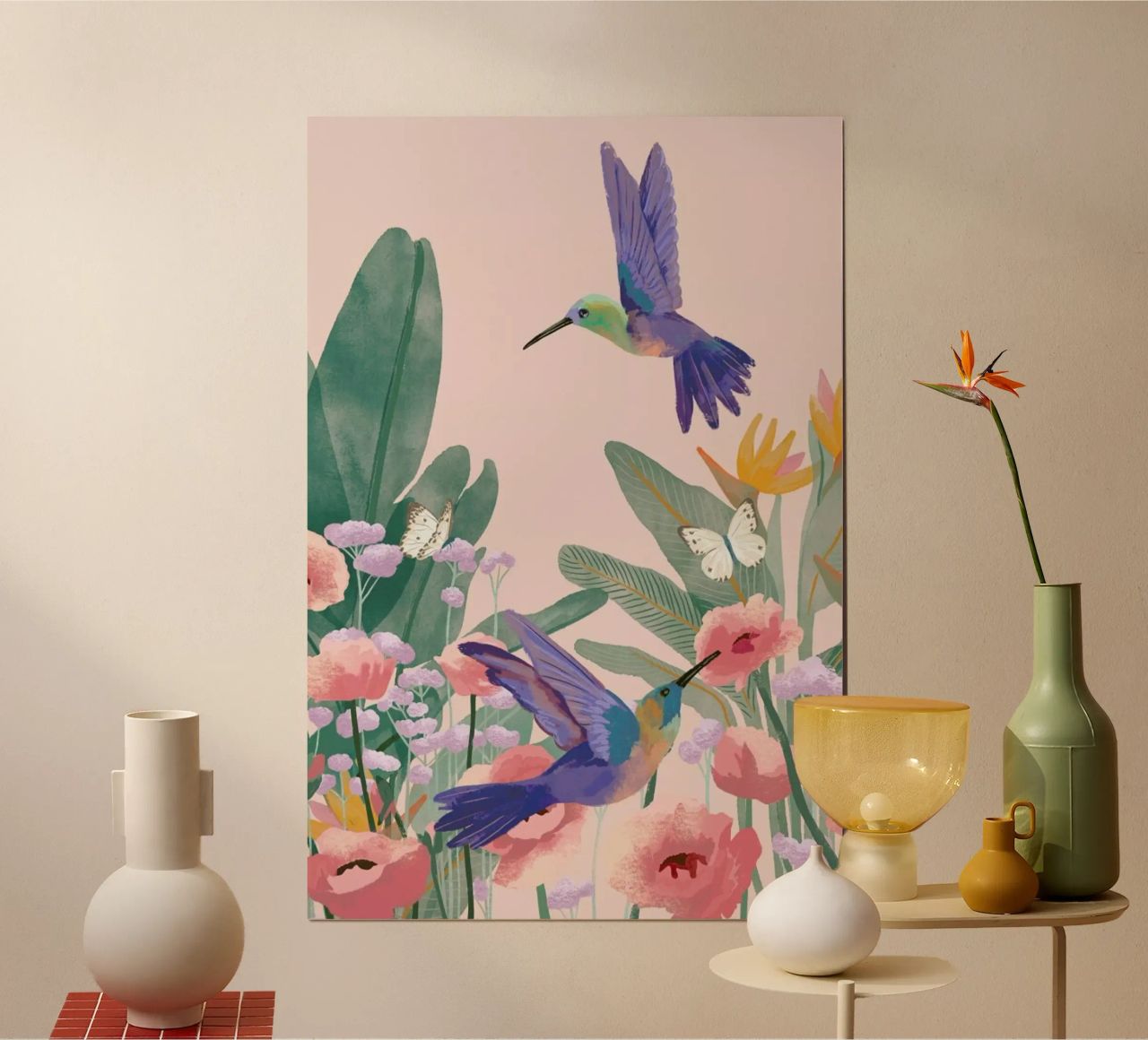 Hummingbirds poster by Goed Blauw