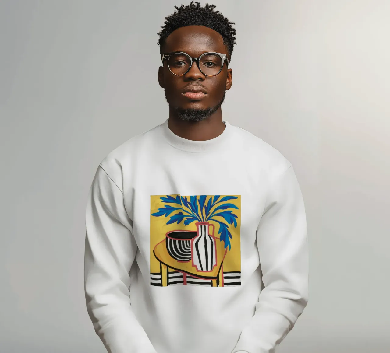 Strisce di fogliame cobalto felpa da Dawn Light