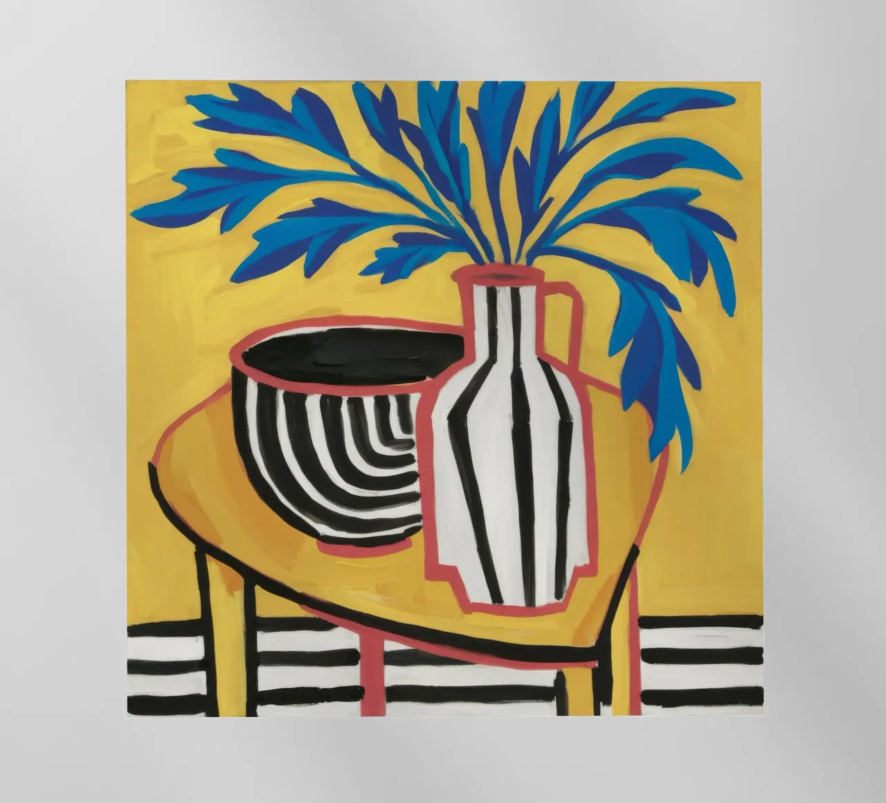 Strisce di fogliame cobalto pellicola backlit da Dawn Light