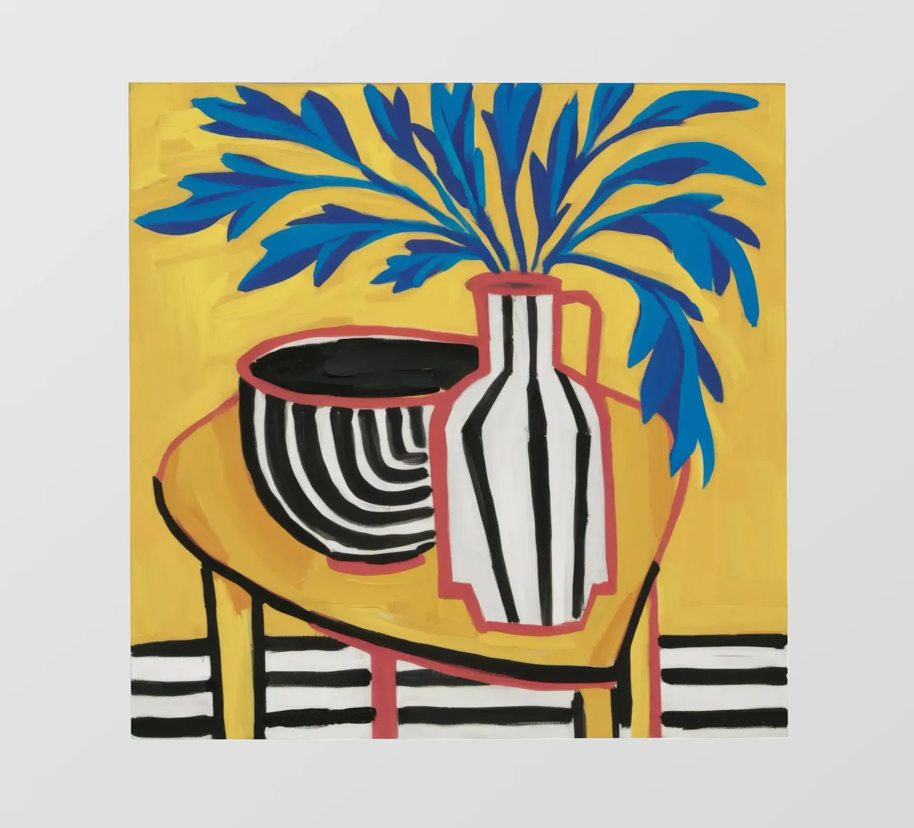 Strisce di fogliame cobalto pellicola backlit da Dawn Light