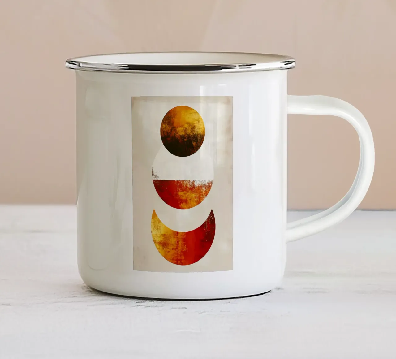 Astrazione n. 3 tazza in smalto da Justyna Jaszke JBJart