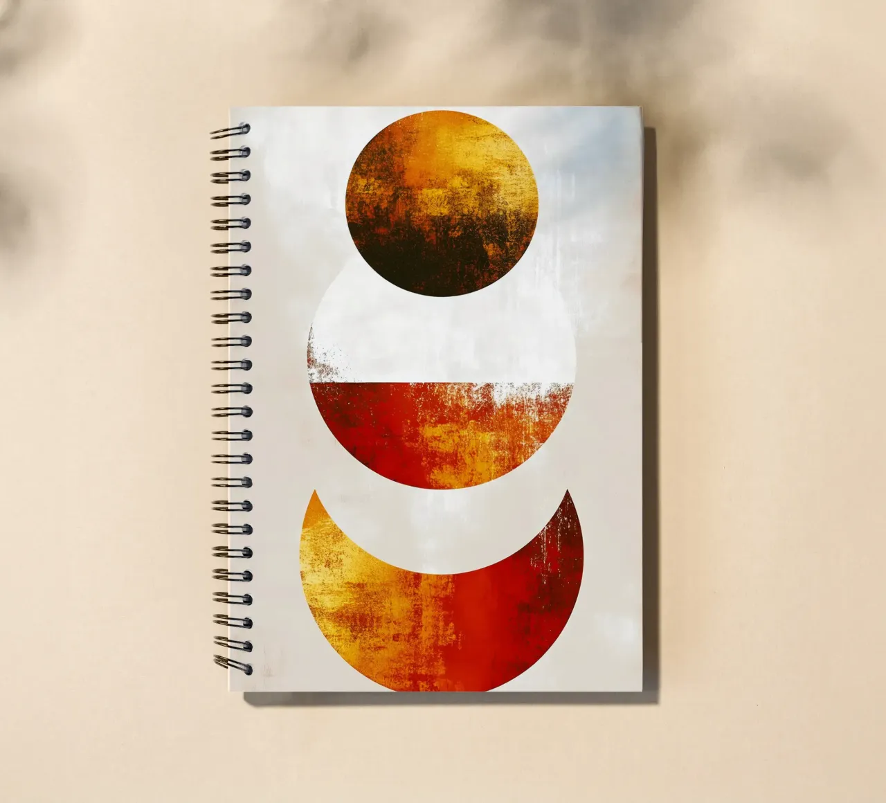 Abstraction no 3 spiral notebook by Justyna Jaszke JBJart