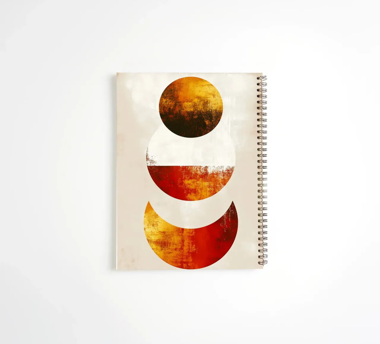 Abstraction no 3 spiral notebook by Justyna Jaszke JBJart