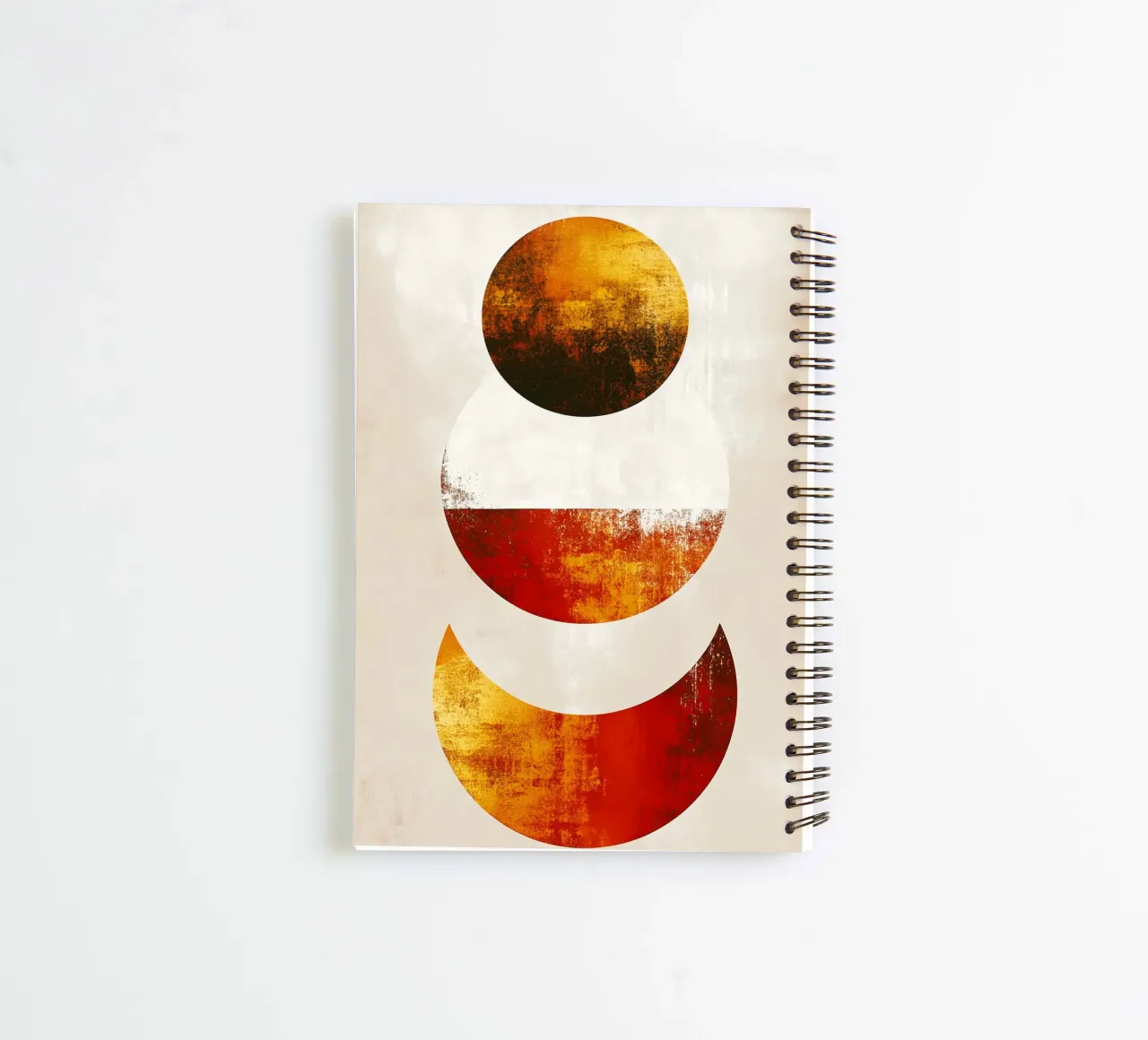 Abstraction no 3 spiral notebook by Justyna Jaszke JBJart