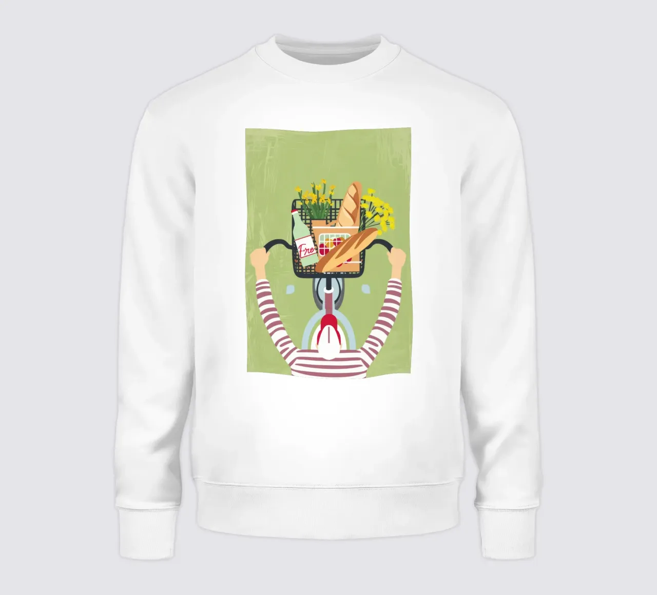 Baguette Bicycle Joy Sweatshirt von Haven Fantasy