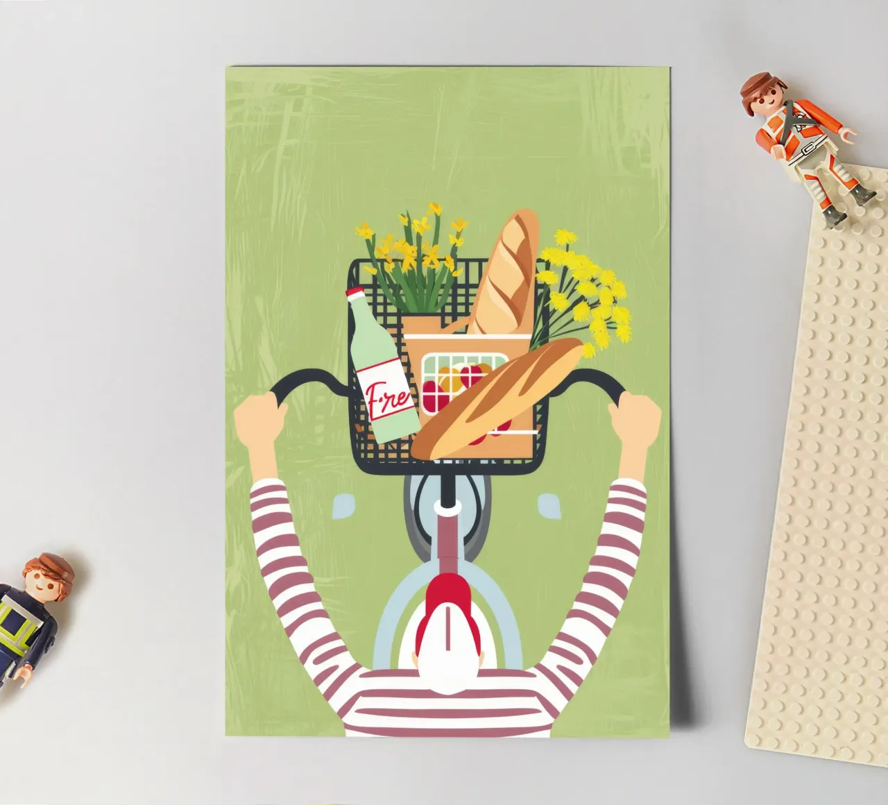 Baguette Bicycle Joy Stickerbogen von Haven Fantasy