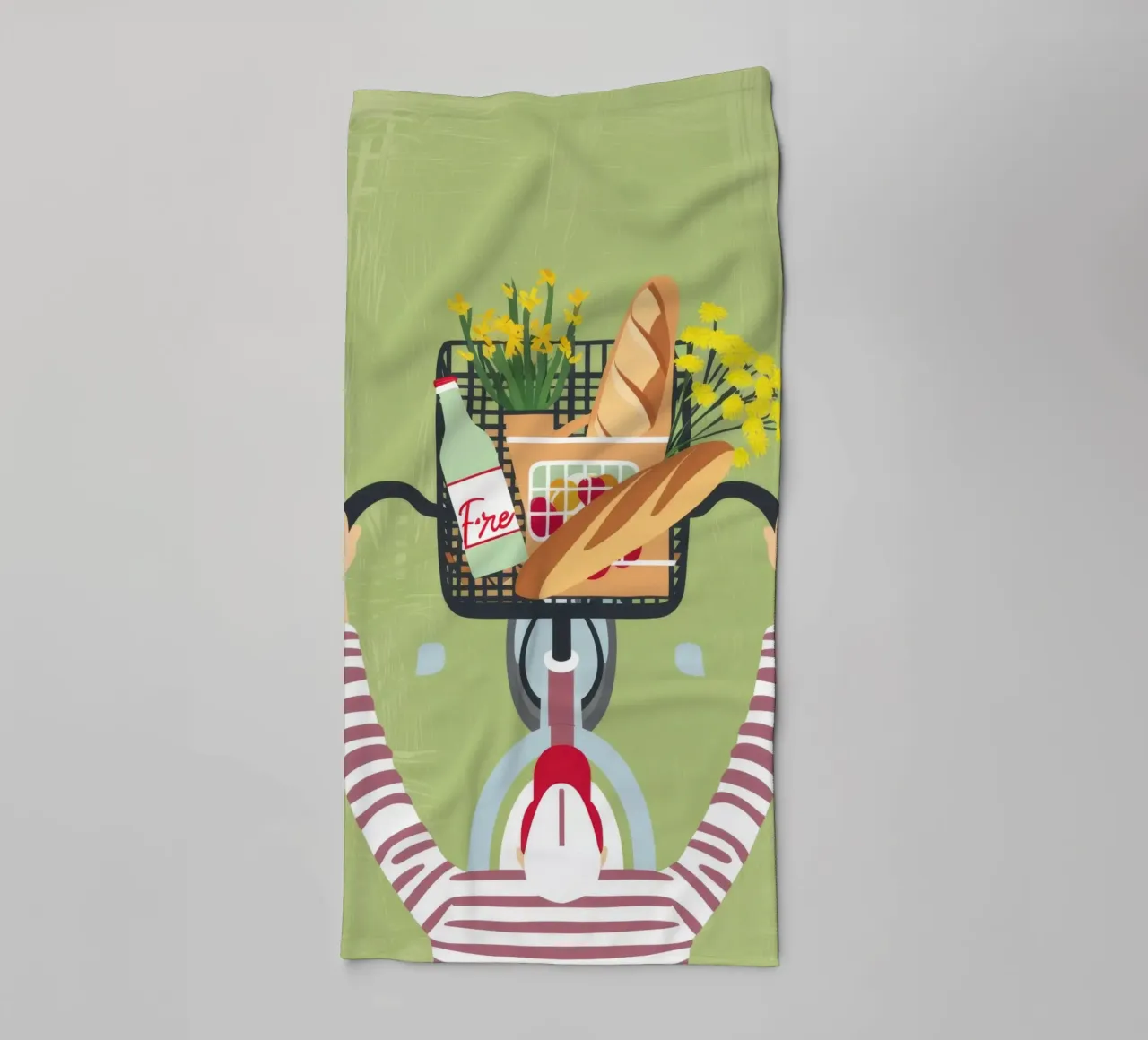 Baguette Bicycle Joy Handtuch von Haven Fantasy
