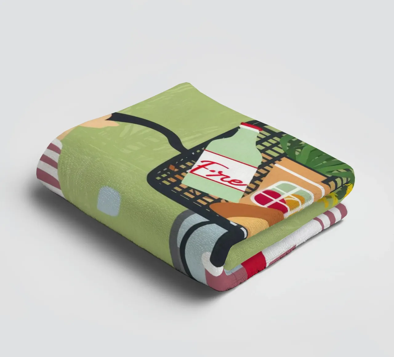 Baguette Bicycle Joy Handtuch von Haven Fantasy