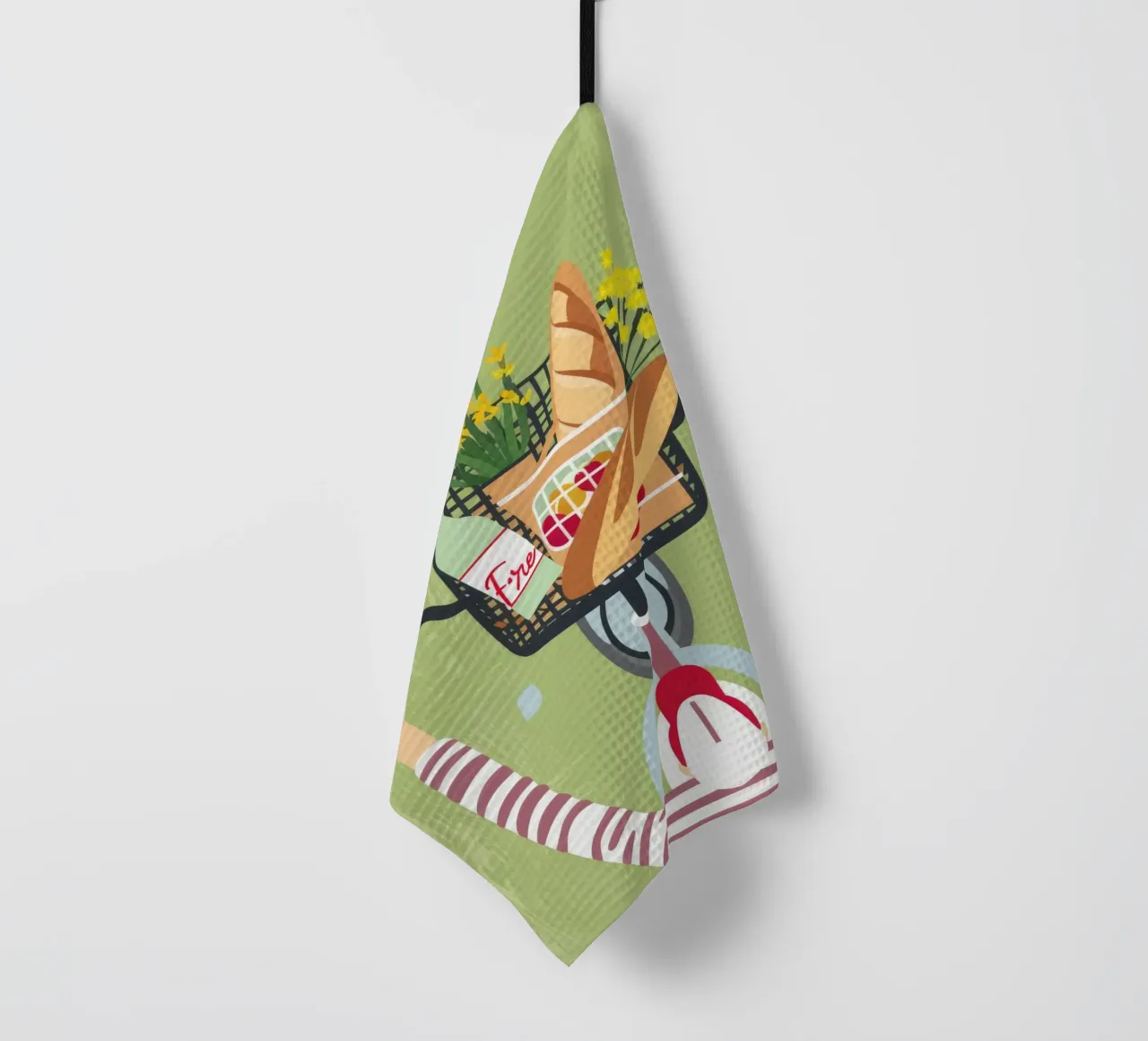 Baguette Bicycle Joy torchon de Haven Fantasy