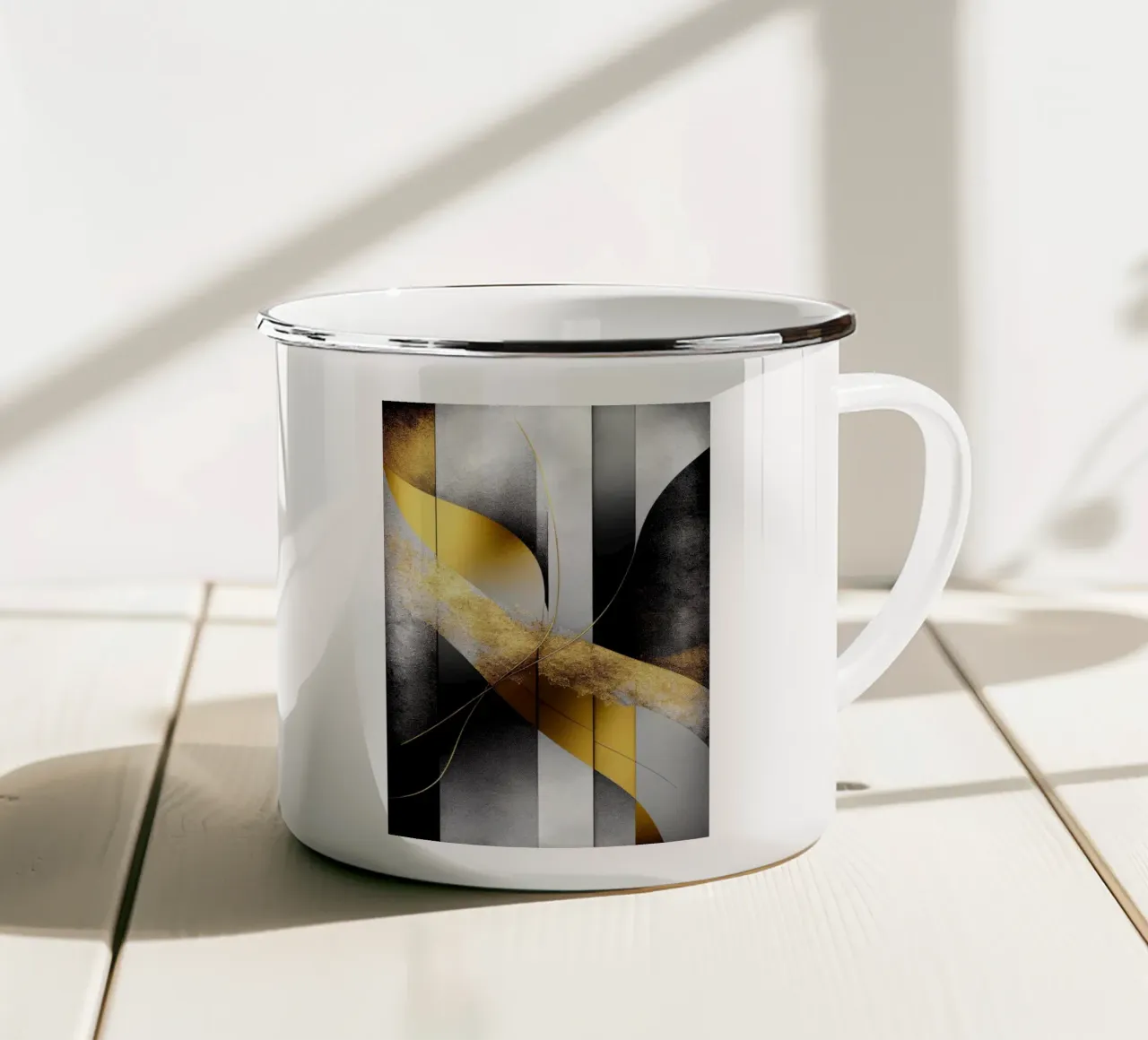 Arte da parete di Imagine tazza in smalto da Imagine