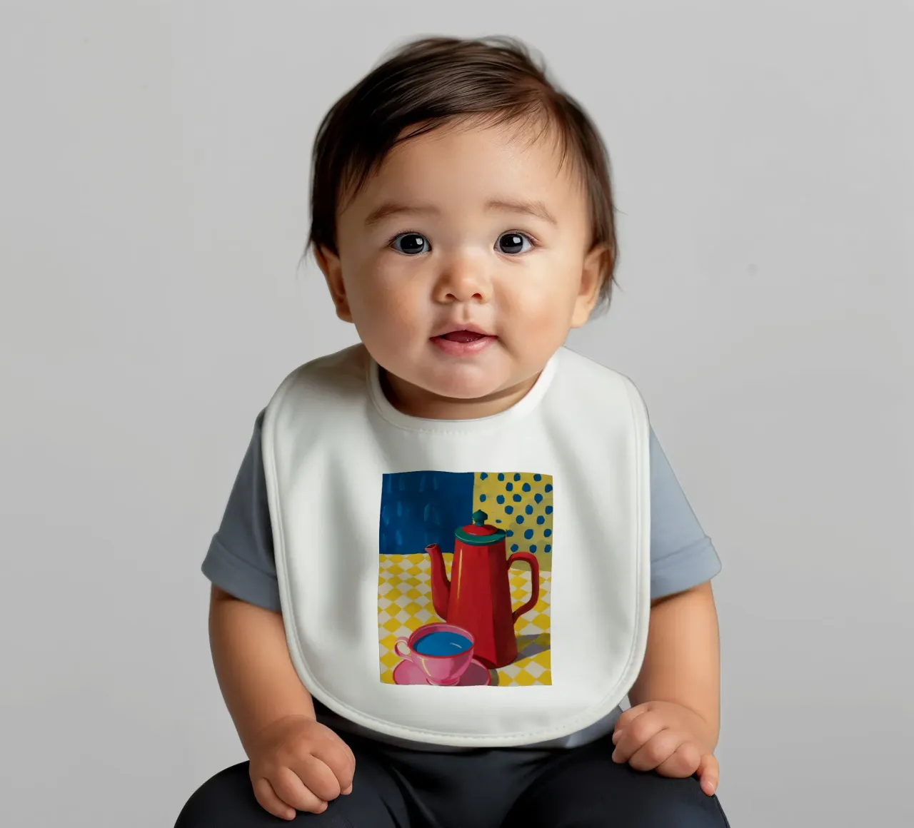 Ruby Coffee Moment Babylätzchen von Dawn Light