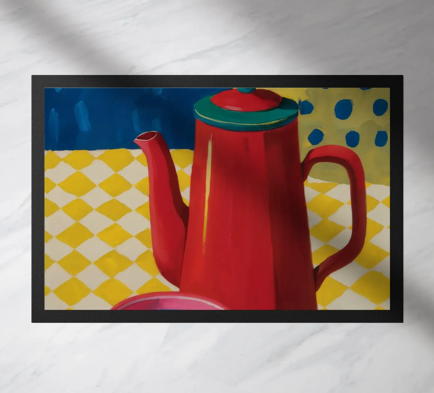 Ruby Coffee Moment doormat by Dawn Light