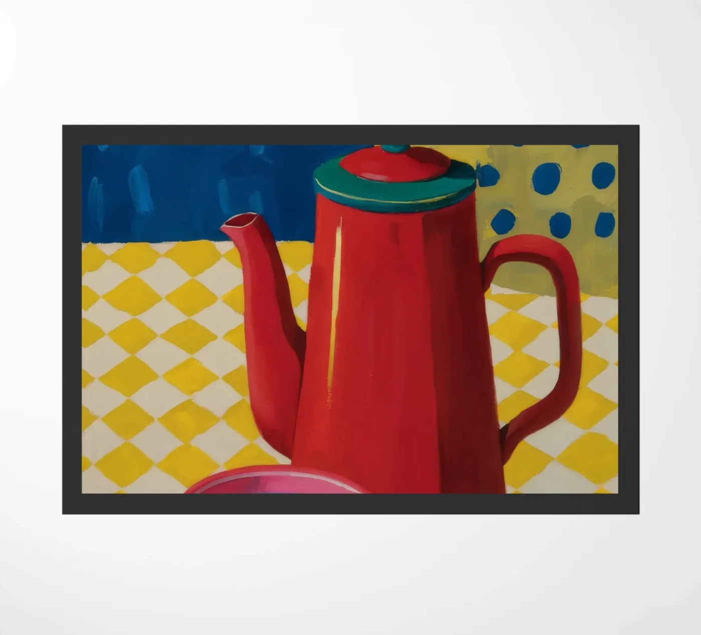 Ruby Coffee Moment doormat by Dawn Light