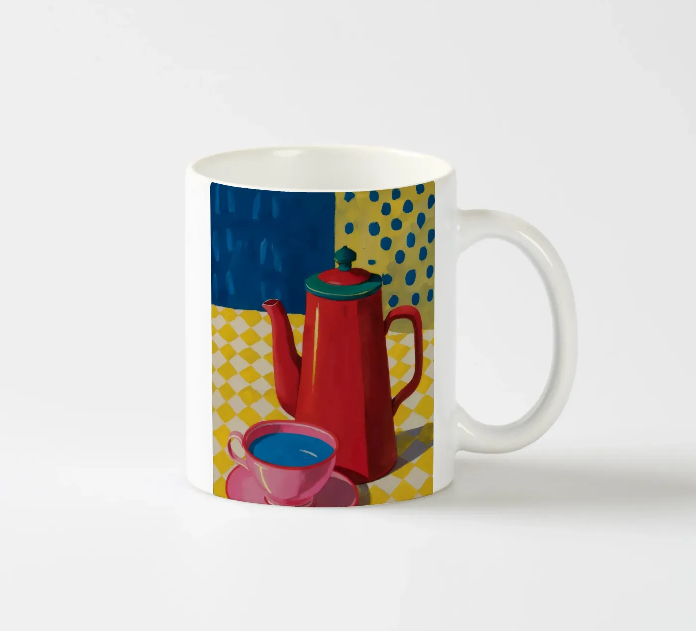 Ruby Coffee Moment ceramic mug by Dawn Light