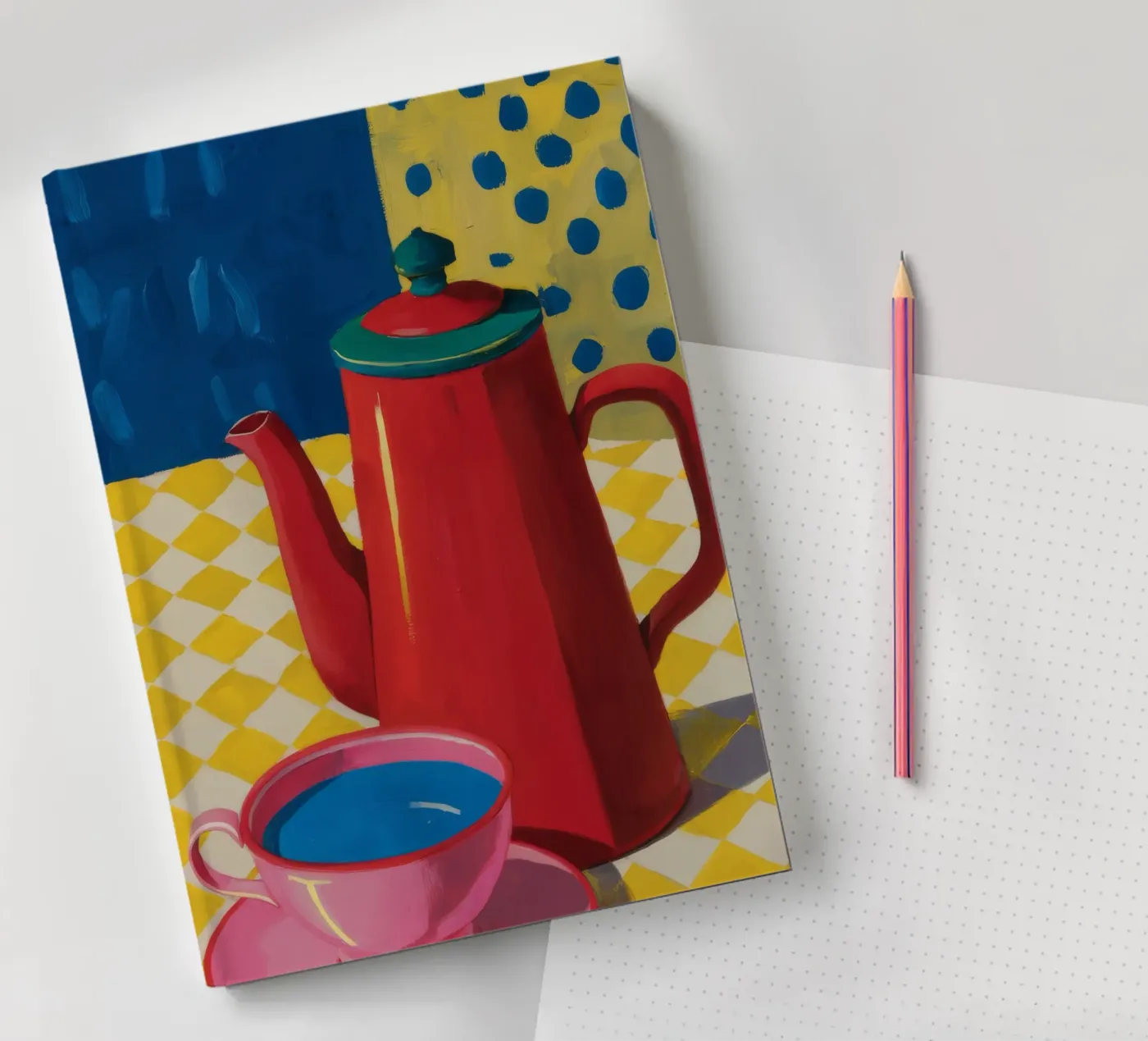 Ruby Coffee Moment notebook by Dawn Light