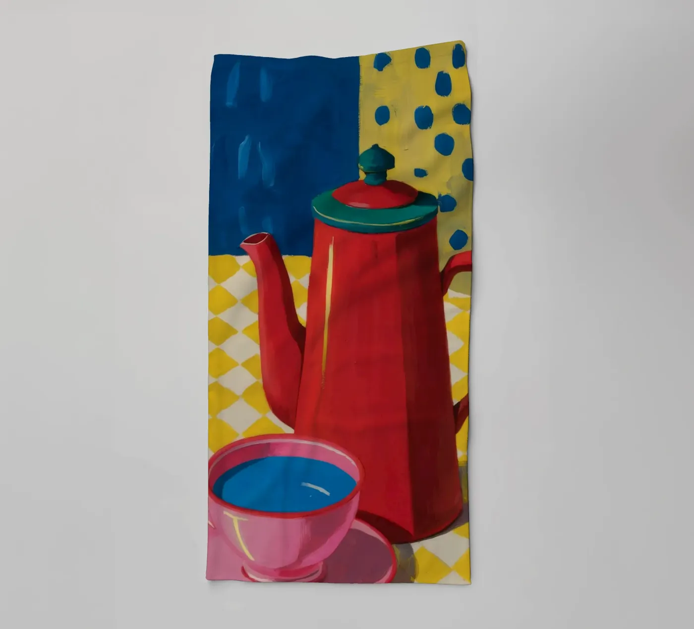 Ruby Coffee Moment towel by Dawn Light