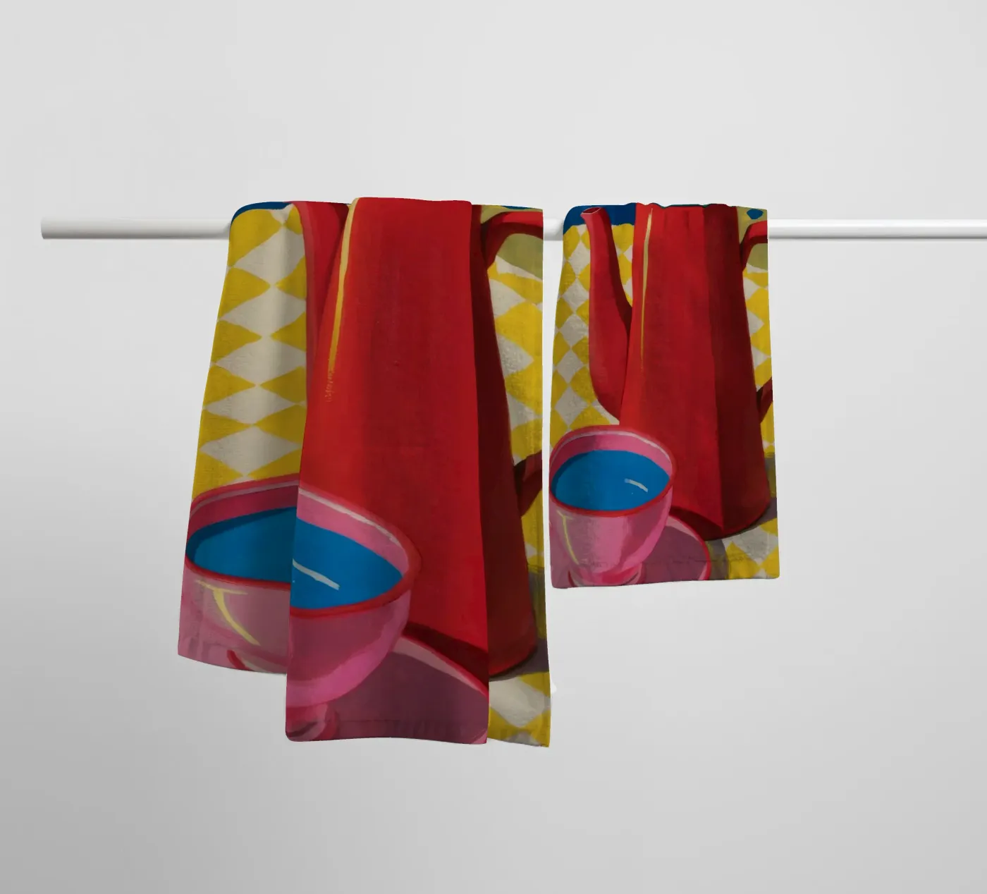 Ruby Coffee Moment towel by Dawn Light