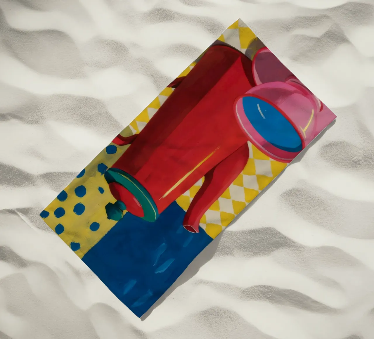 Robijn koffie moment strandhanddoek van Dawn Light