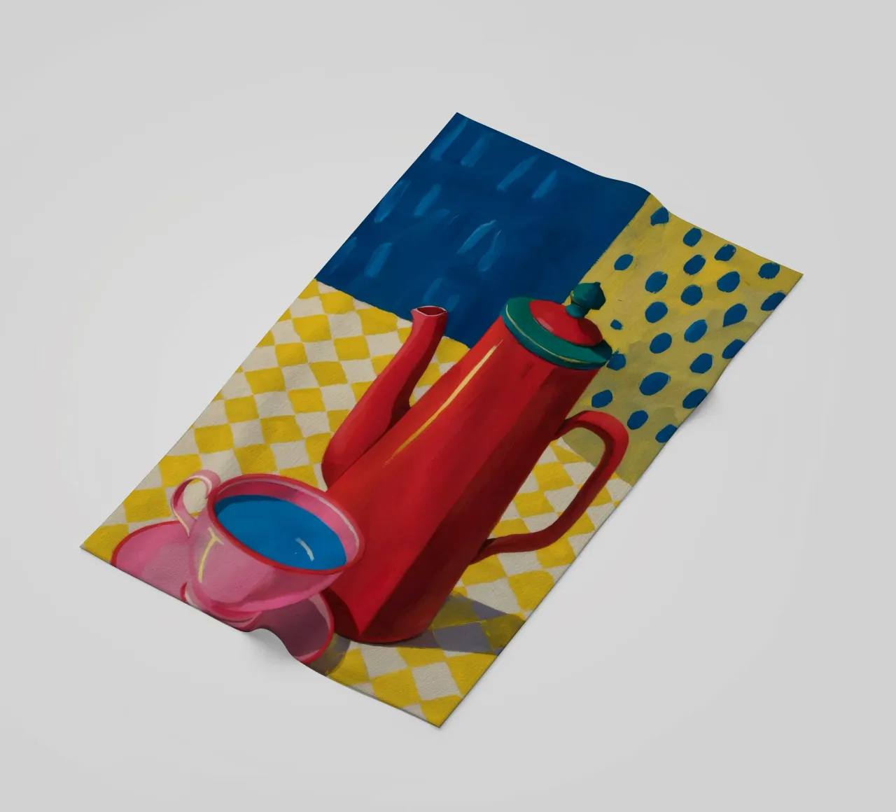 Robijn koffie moment strandhanddoek van Dawn Light