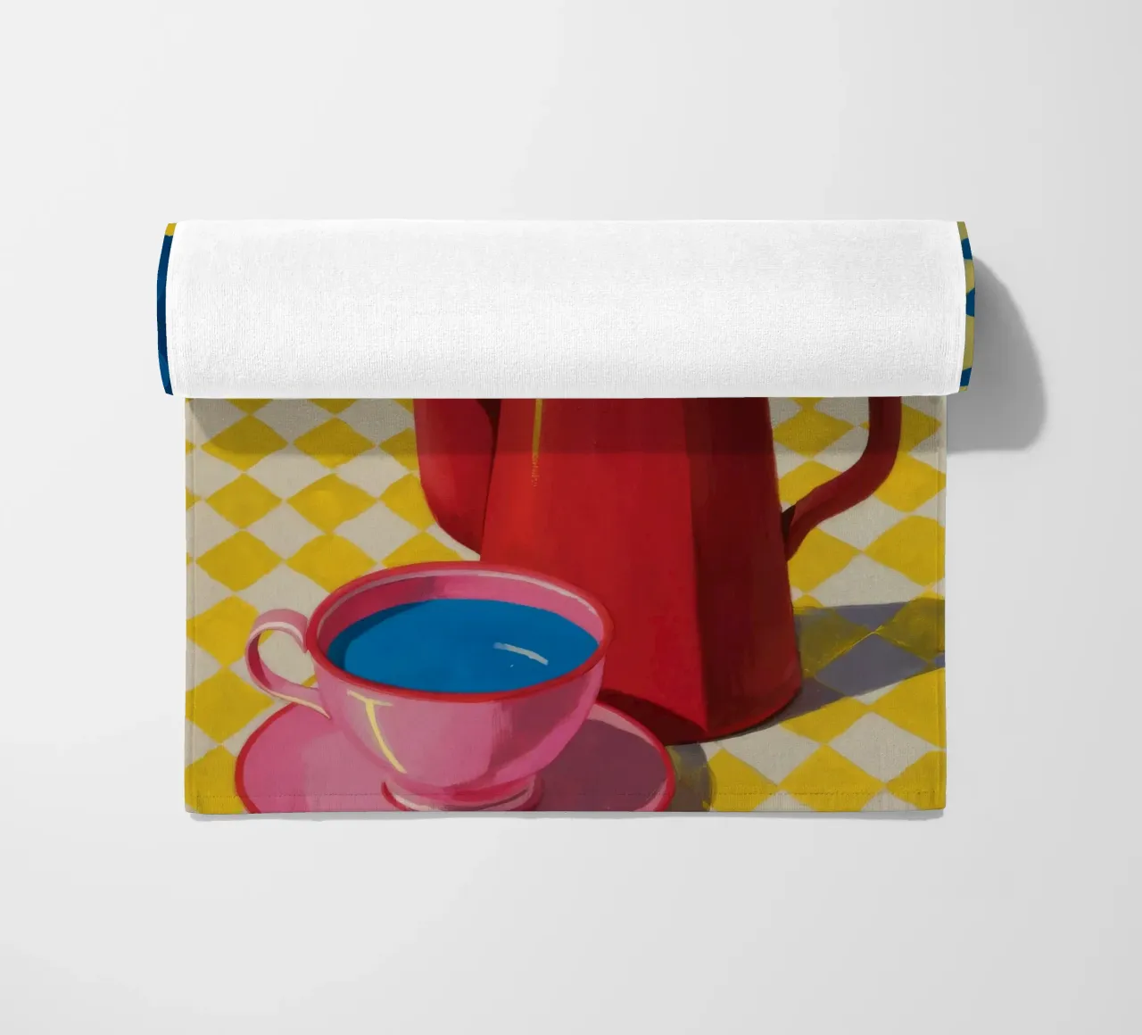 Robijn koffie moment strandhanddoek van Dawn Light