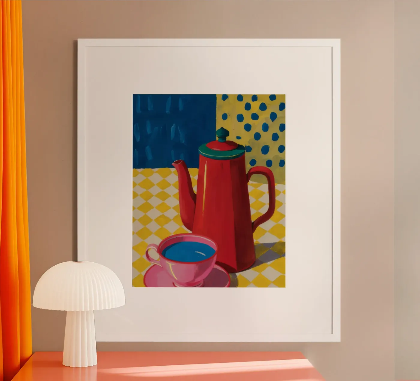 Ruby Coffee Moment poster by Dawn Light