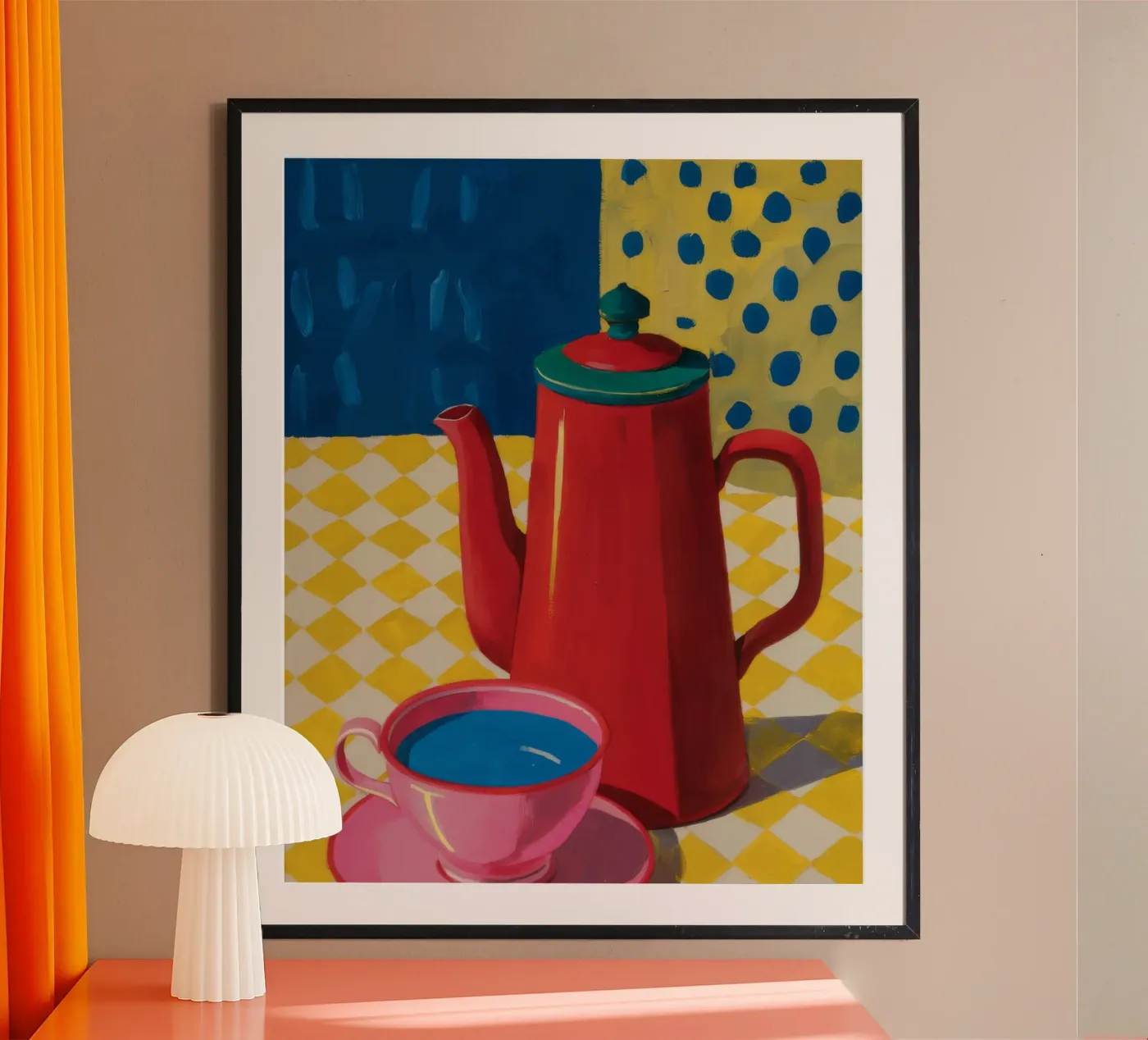 Ruby Coffee Moment poster by Dawn Light