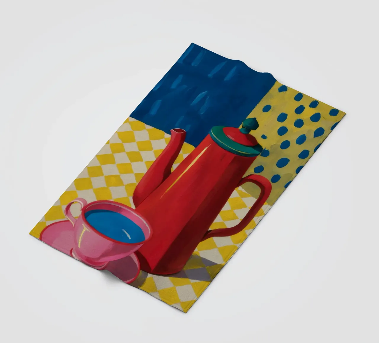 Rubinroter Kaffeemoment Fleecedecke von Dawn Light