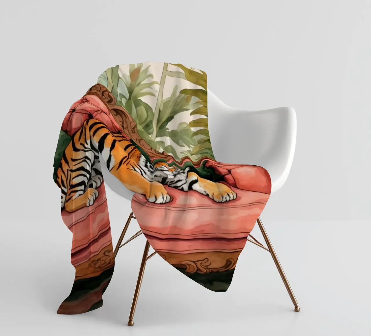 Lazy Tiger Jungle Lounge coperta in pile da Andrea Haase Modern Home