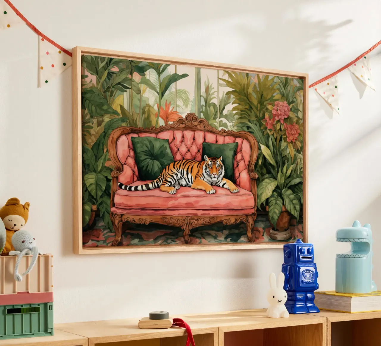 Lazy Tiger Jungle Lounge tela da Andrea Haase Modern Home