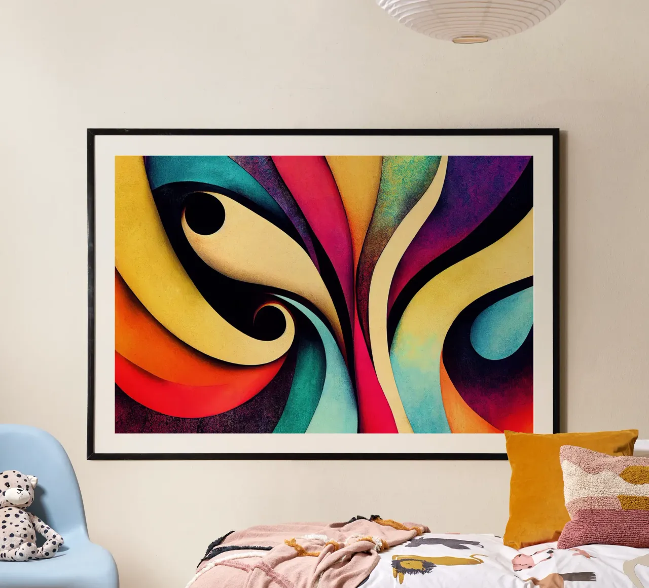 Arte da parete di Imagine poster con telaio in alluminio da Imagine