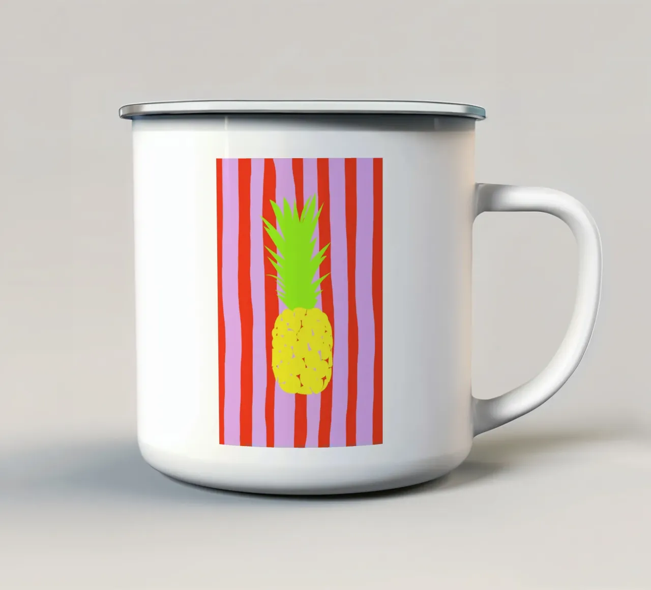 fresh ananas. tazza in smalto da FRICKE DESIGN