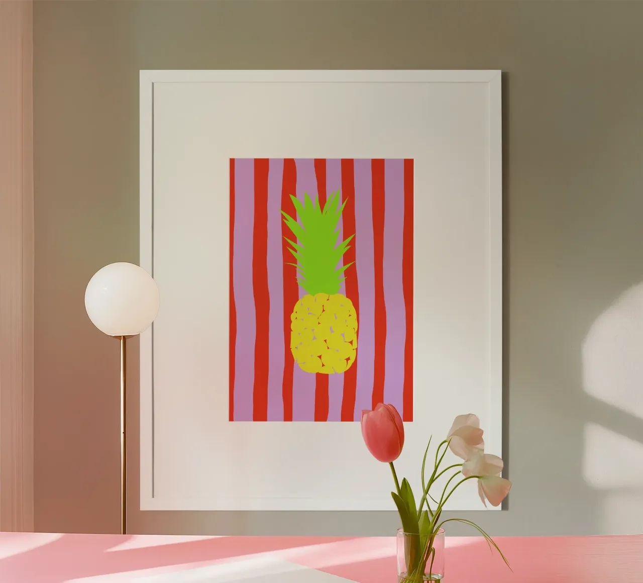 fresh ananas. poster with aluminum frame by FRICKE DESIGN