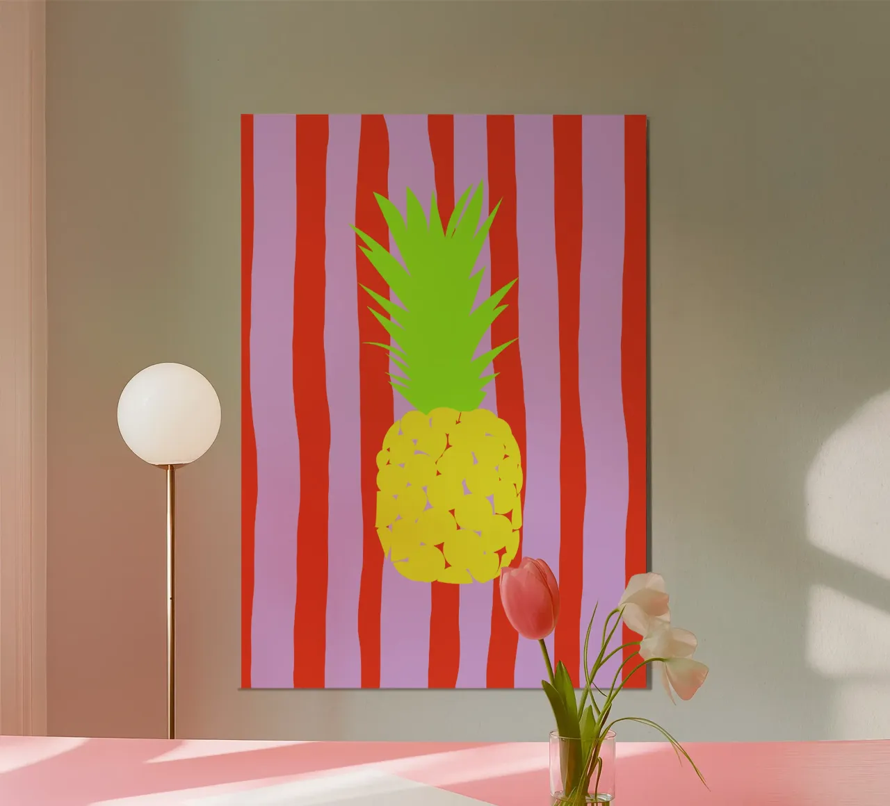 fresh ananas. poster with aluminum frame by FRICKE DESIGN