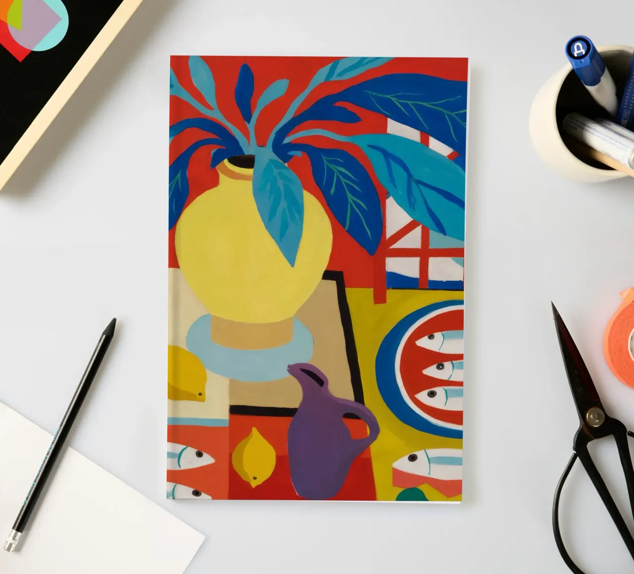 Lemon Fish Feast notebook by Dawn Light