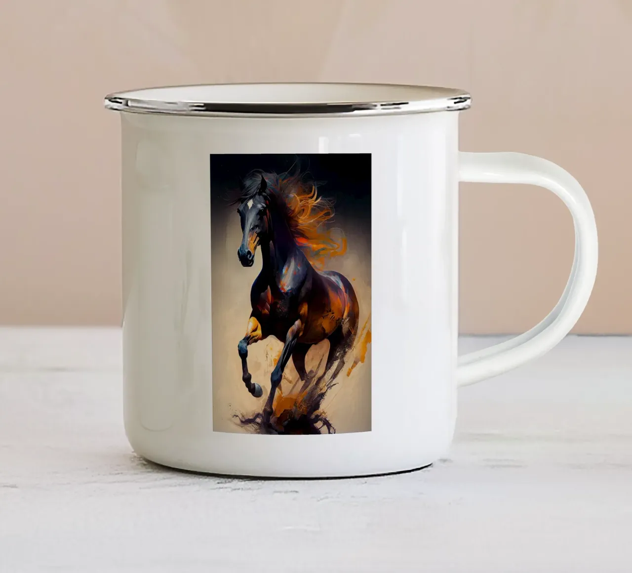 Arte da parete di Imagine tazza in smalto da Imagine