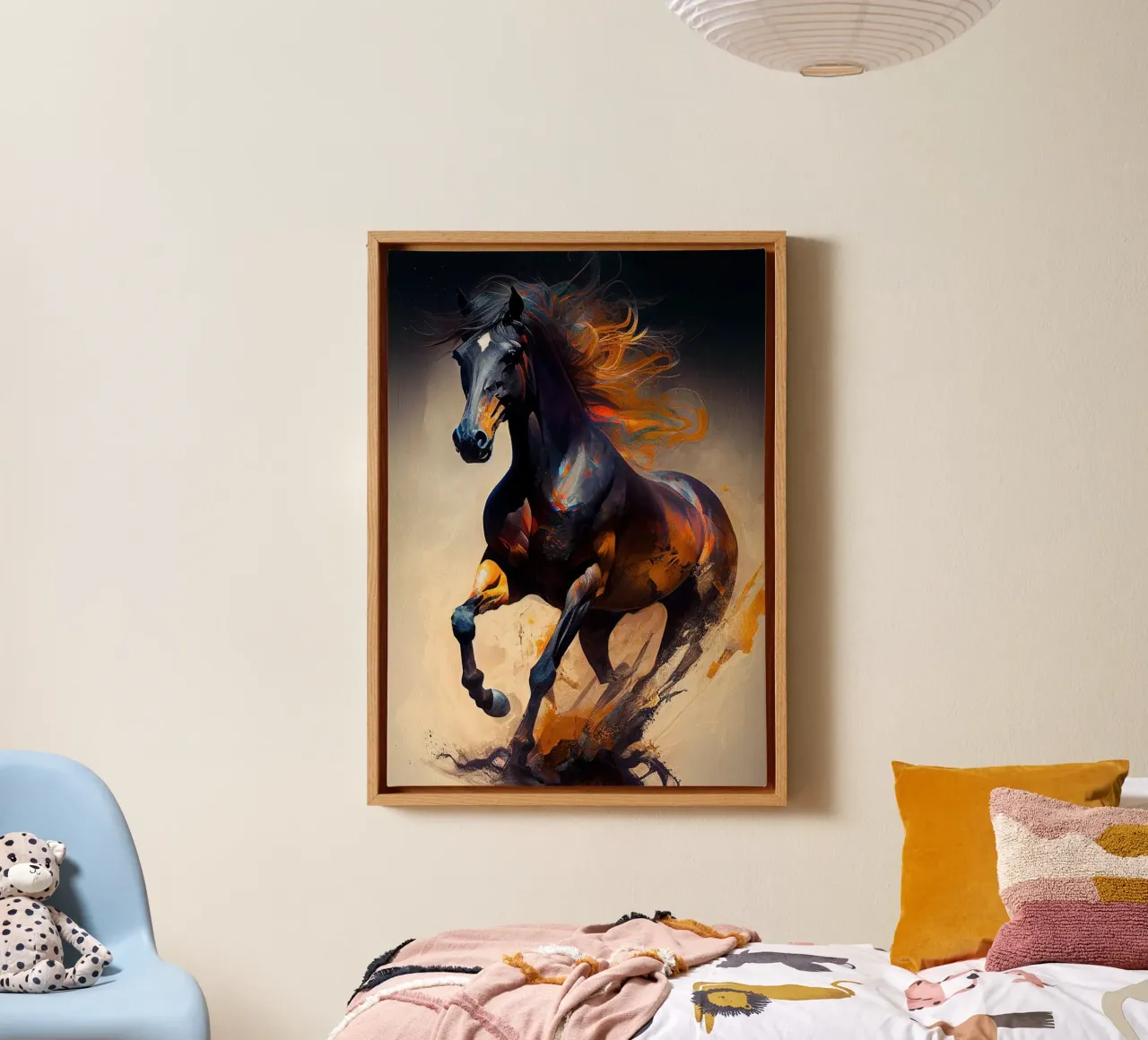 Muurkunst van Imagine canvas met Baklijst van Imagine