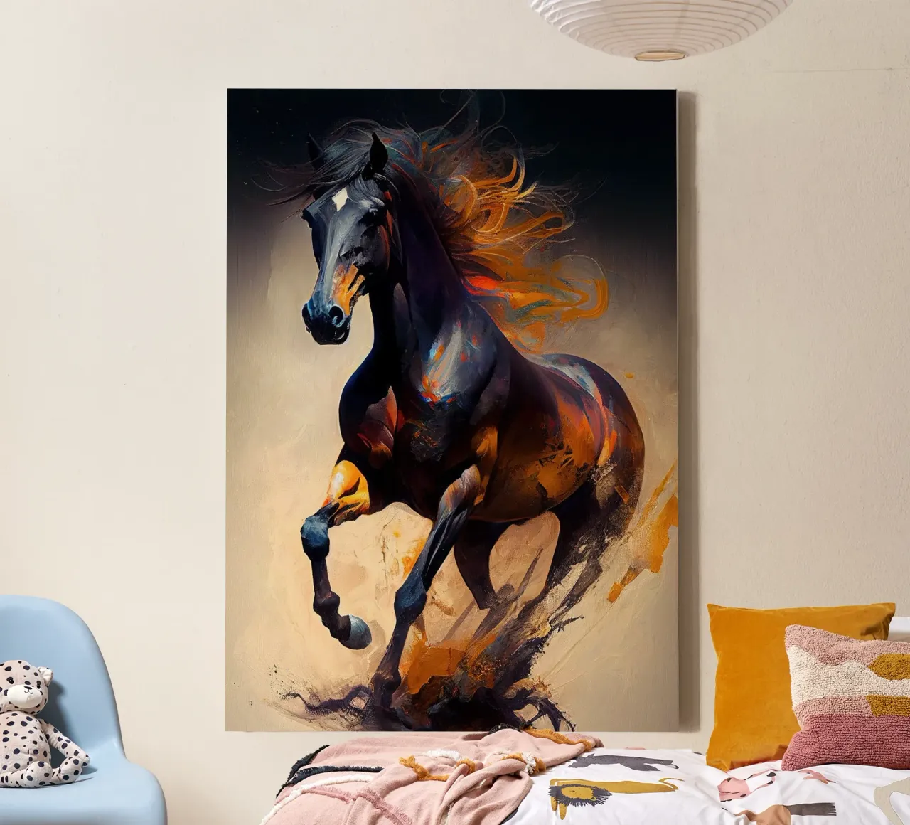 Muurkunst van Imagine canvas met Baklijst van Imagine